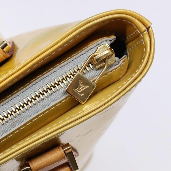 LOUIS VUITTON Monogram Vernis Houston Hand Bag Gris M91053 LV Auth ti3378 - Picture 12 of 15